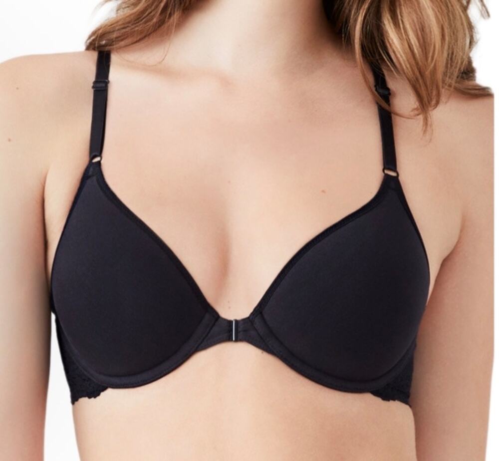 b.tempt'd by Wacoal Future Foundations Front Close Racerback Bra Black 32DD NWT